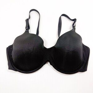 Natori Black Underwire Bra 36D Smooth Padded T-Shirt Everyday Support Comfort